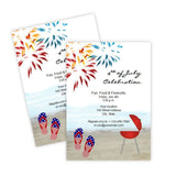 4th of July Beach Party Invitation