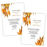 Fall Leaves Wedding Invitation