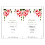 Hibiscus Flowers Wedding Invitation Template