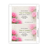 Romantic Pink Roses Birthday Invitation