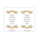 Country Flowers Wedding Invitation Template