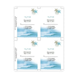 Ocean Waves RSVP Card Template