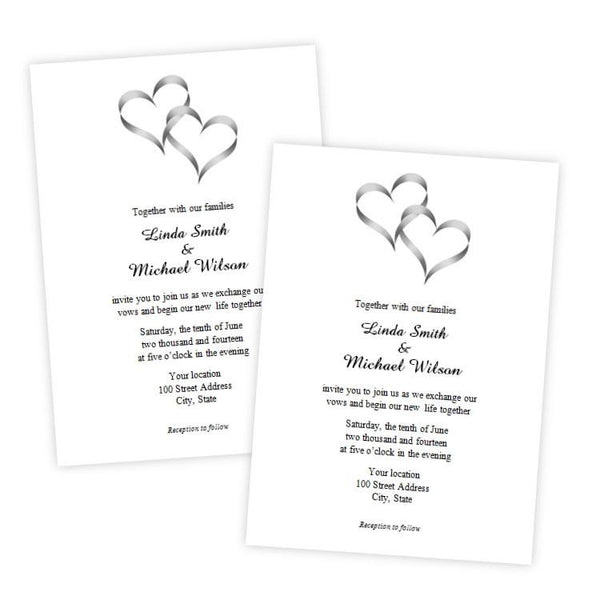 Heart Envelope Seal Stickers, Personalized Wedding Invitation