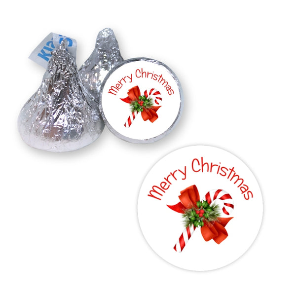 Candy Cane - Hershey's Kiss Stickers
