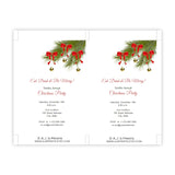 Pine Branches with Ornaments Christmas Party Invitation