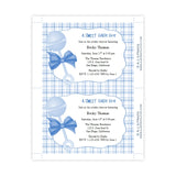 Baby Shower Invitation - Blue Baby Rattle
