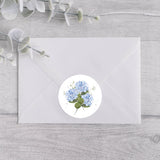 Blue Hydrangea Bouquet Stickers