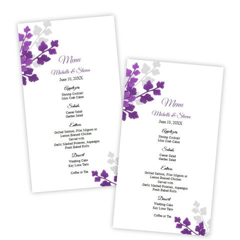Menu Cards