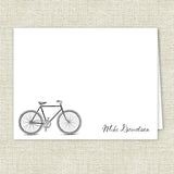 Men's Bike Personalized Note Cards