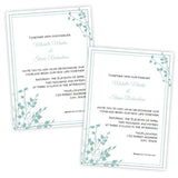 Brittany Design Wedding Invitation Template