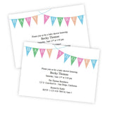 Bunting Banner Baby Shower Invitation
