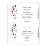 Burgundy Swirls Wedding Suite