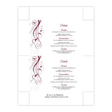 Burgundy Swirls Wedding Suite