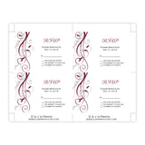 Burgundy Swirls Wedding Suite