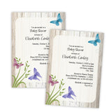Whimsical Butterflies Baby Shower Invitation