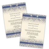 Damask & Flourish Wedding Invitation Template