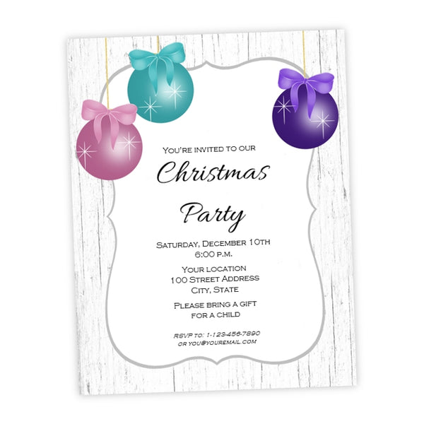 Christmas Ornaments Flyer Template