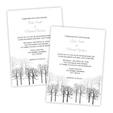 Winter Forest Wedding Invitation Template