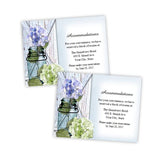 Hydrangea in a Mason Jar Wedding Enclosure Card Template