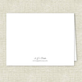 Personalized Printed Note Cards - Winter Birds