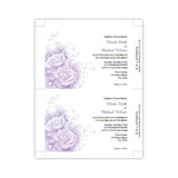 Purple Roses Wedding Invitation Template