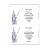 Steel Blue Foliage Wedding Invitation Template