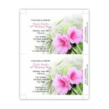 Pink Azalea Birthday Party Invitation Template