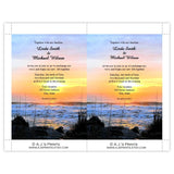 Beach Sunset Wedding Invitation Template