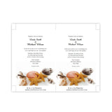 Seashells Wedding Invitation Template