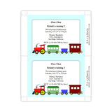 Choo Choo Train Birthday or Baby Shower Invitation