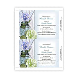 Hydrangea in a Mason Jar Bridal Shower Invitation