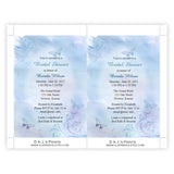Blue Butterflies Bridal Shower Invitation