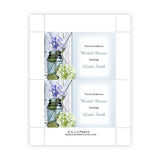 Hydrangea in a Mason Jar Bridal Shower Postcard