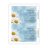 White Daisies Bridal Shower Template