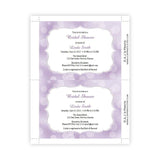 Purple Bokeh Dots Bridal Shower Invitation