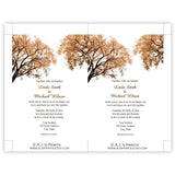 Beautiful Fall Trees 2 Wedding Invitation Template