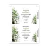 Painted Trees Wedding Invitation Template