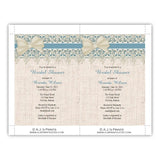 Lace and Burlap Bridal Shower Invitation