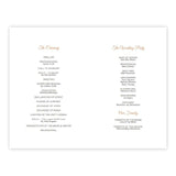 Fall Tree Branches Folded Wedding Program Template