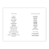 Purple Trees Folded Wedding Program
