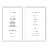 Madison Design Folded Wedding Program Template