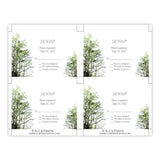 Painted Trees Wedding RSVP Card Template