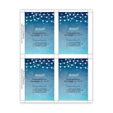 Lights at Night Wedding RSVP Card Template