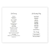 Purple & Blue Hydrangeas Folded Wedding Program Template