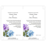Purple & Blue Hydrangea Wedding Invitation