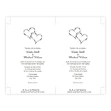Intertwined Hearts Wedding Invitation Template