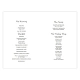 Intertwined Hearts Folded Wedding Program Template