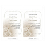 Sepia Roses Wedding Invitation Template
