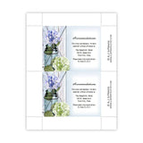 Hydrangea in a Mason Jar Wedding Enclosure Card Template