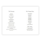 Hydrangea in a Mason Jar Folded Wedding Program Template